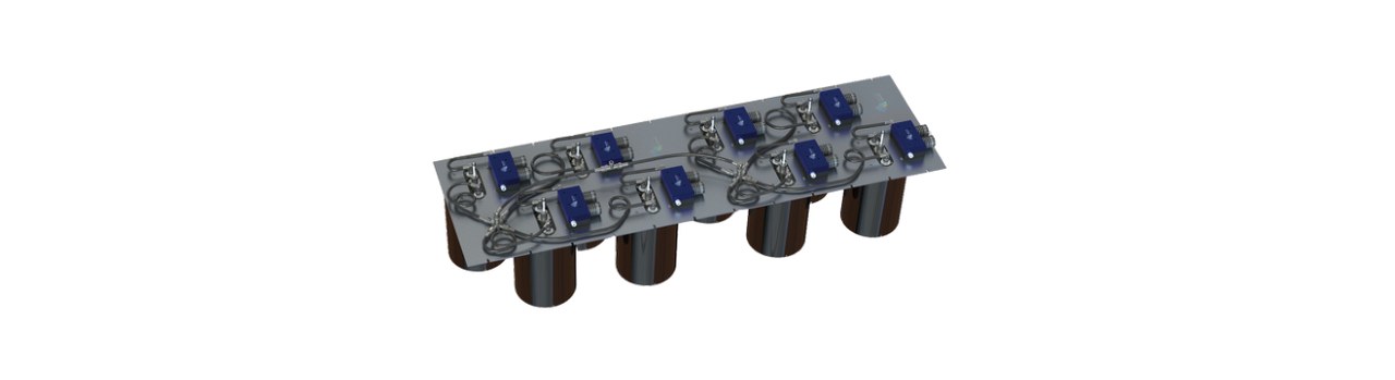 UHF 8-Channel Cavity Combiner (8-Inch)